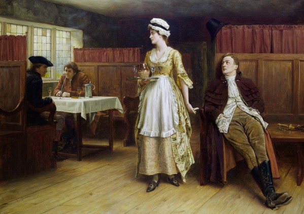 Forewarned is forearmed by George Goodwin Kilburne
